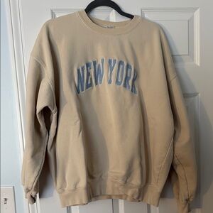 Beige New York Sweatshirt
